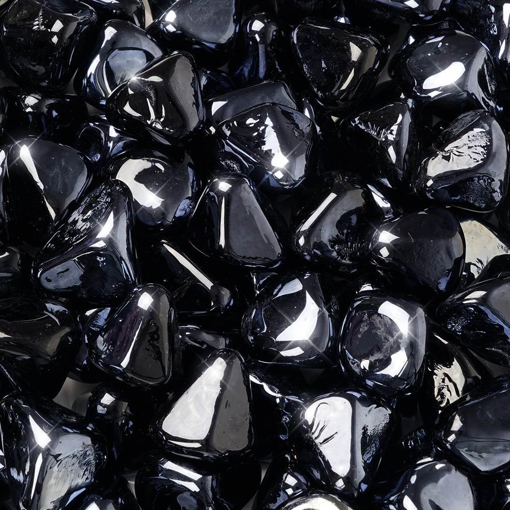 BLACK METALLIC GLASS DIAMONDS